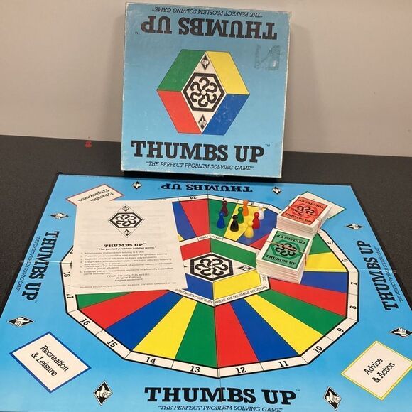 Vintage Thumbs Up The Perfect Problem Solving Board Game Rare - Picture 4 of 13